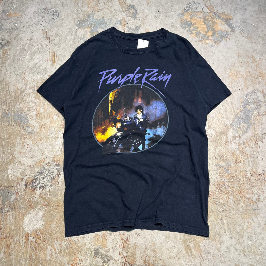 #4653 古着 90s プリンス／パープル・レインサイズ/ヴィンテージ シングルステッチ バンドTシャツ/2XL相当