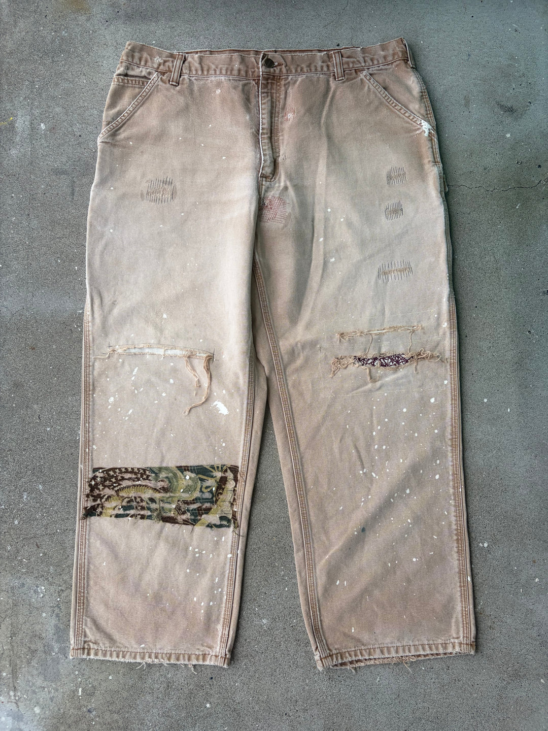Carhartt Distressed Duck Painter Pants W37 L27