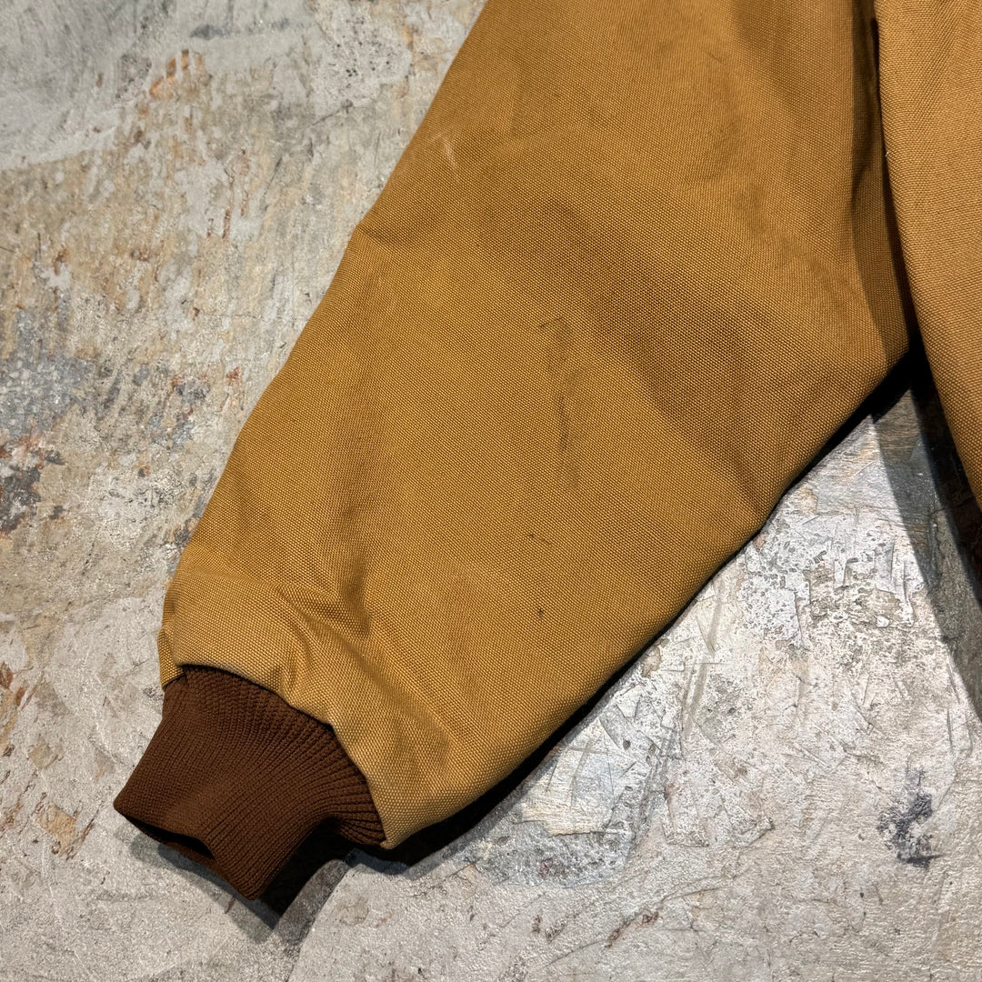 古着 USA製 80's~ Carhartt/ カーハート/ アクティブジャケット/ 企業ロゴ/ ダック地/ 裏地サーマル/ サイズXL