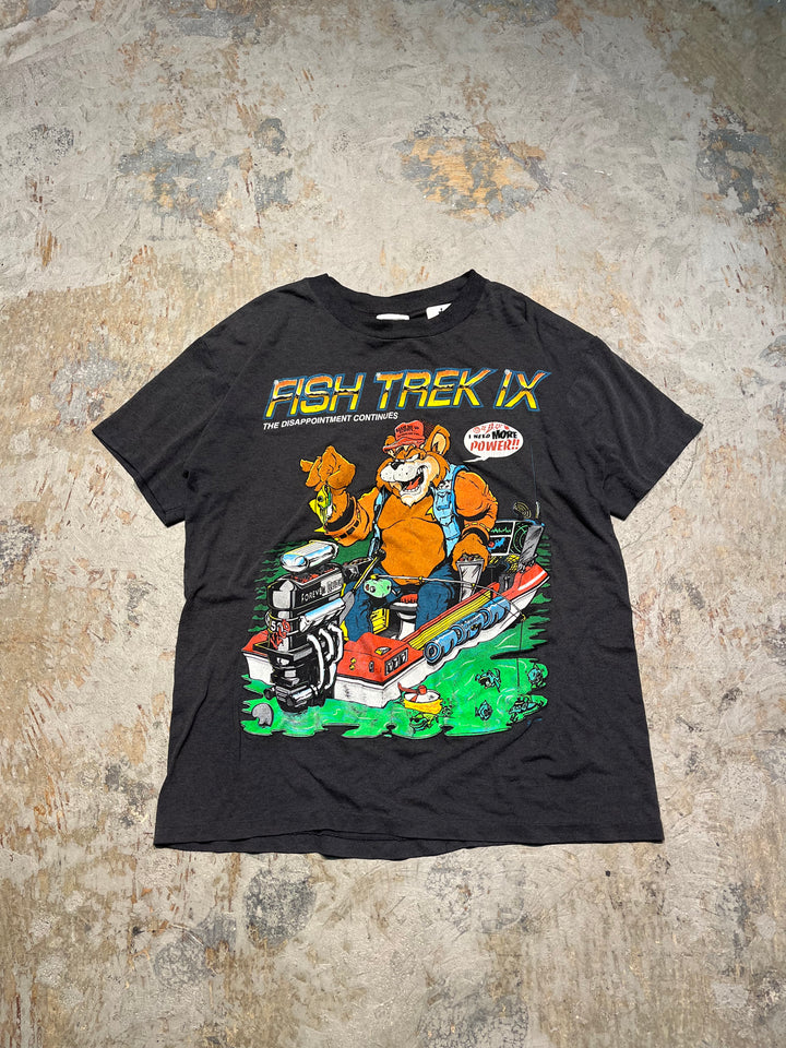 #MA121 古着 93's FISH TREK IX/ベアー/ヴィンテーシングルステッチ Tシャツ/サイズM