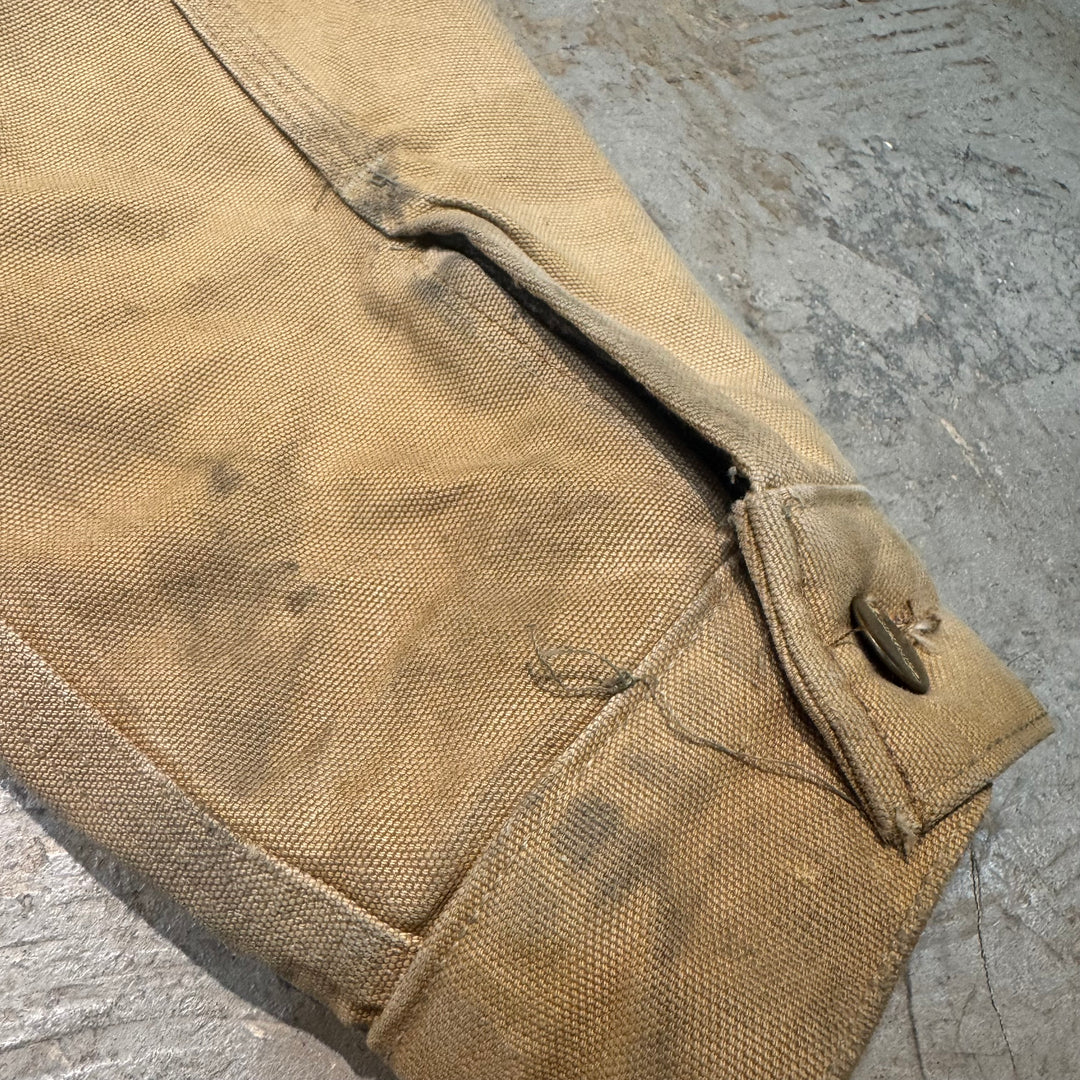 古着 Carhartt/ カーハート/ トラッカージャケット/ ダック地/ 裏地ブランケット/ 襟コーデュロイ/ サイズL相当
