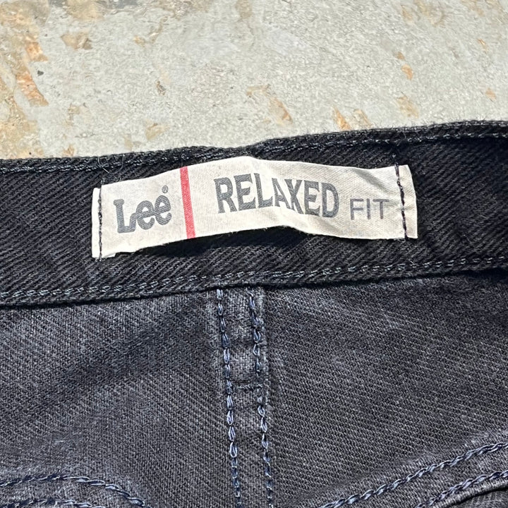 #4192 古着　Lee/リー/Black Denim Pants/ブラックデニムパンツ/RELAKED FIT/サイズ42×30