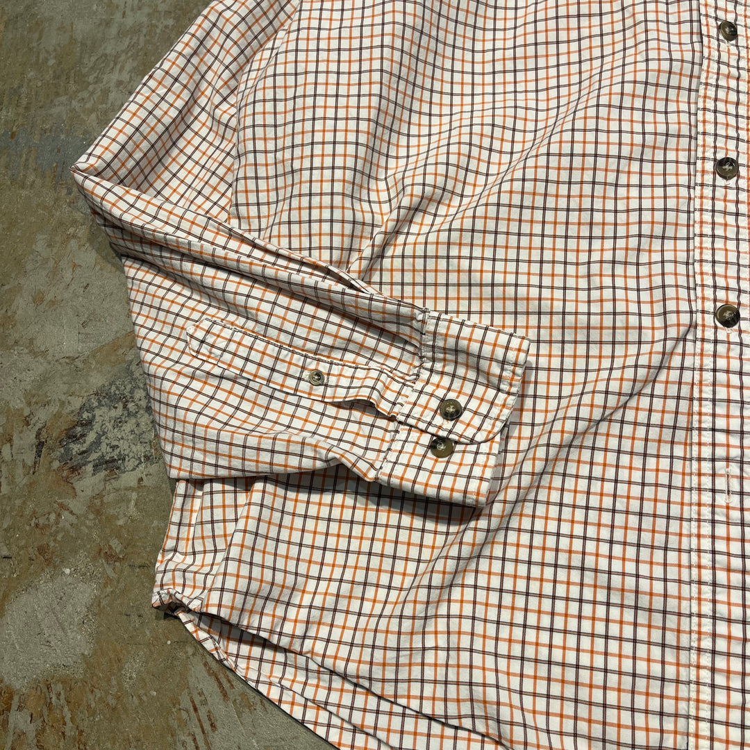 #4369 古着 Carhartt/カーハート/Long Sleeve Button Down Shirt/長袖ボタンダウンシャツ/チェック柄/サイズXL