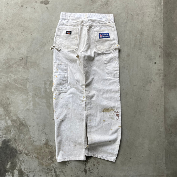 古着 Dickies×SHERWIN WILLIAMS/ディッキーズ× シャーウィン・ウィリアムズ/ ペインターパンツ / 企業ロゴ/ 実寸サイズ29×30
