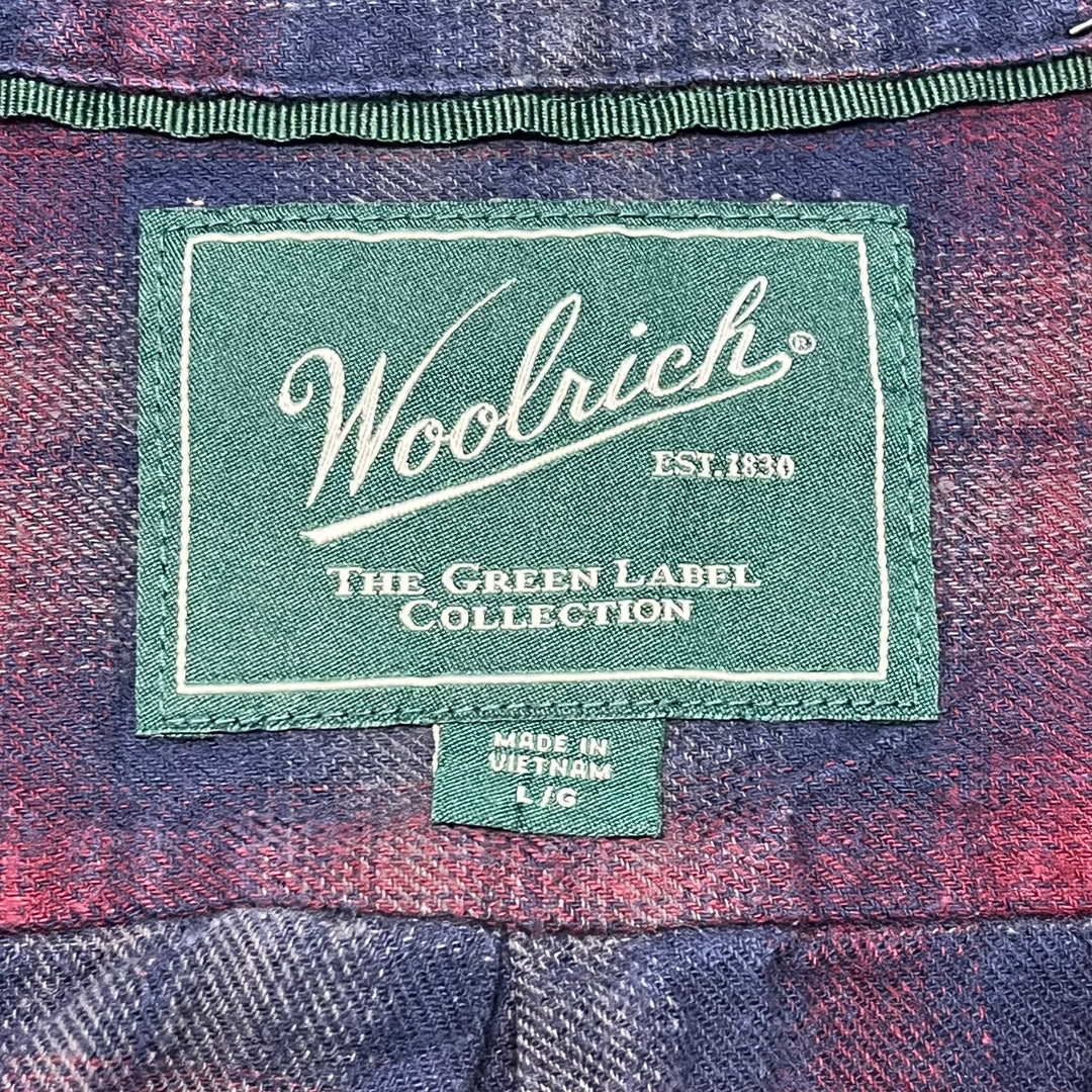 古着 WOOLRICH/ ウールリッチ/ コットンフランネルシャツ/ チェック柄/ リメイク/ サイズL