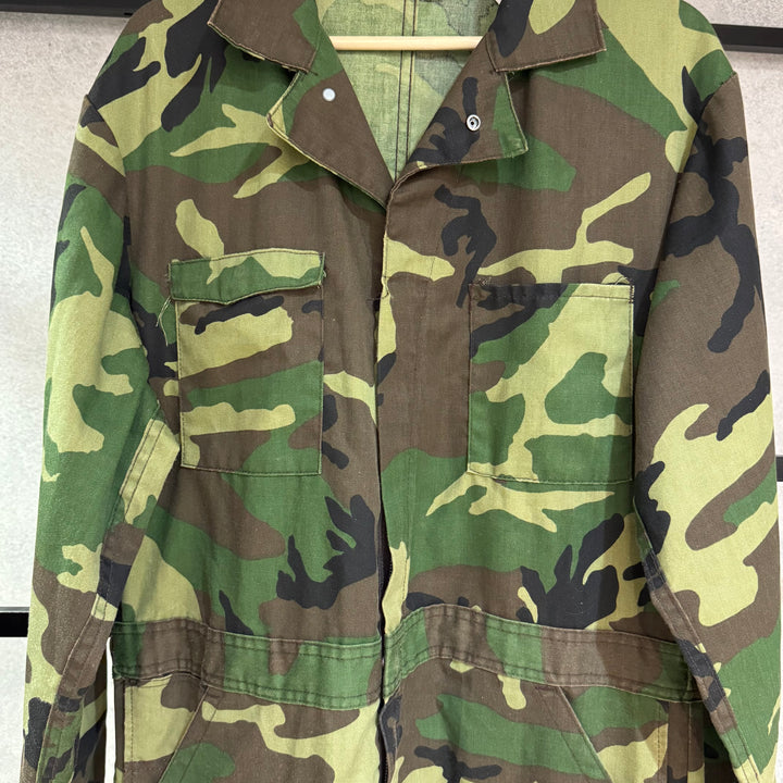 古着 Dickies/ ディッキーズ/ ジャンプスーツ/ つなぎ/ ウッドランドカモ柄/サイズXL相当