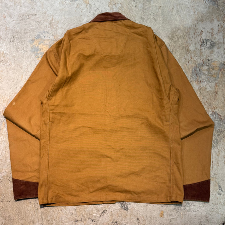 古着 Carhartt/ カーハート/ ブラッシュコート/ ダック地/ 襟コーデュロイ/ サイズL