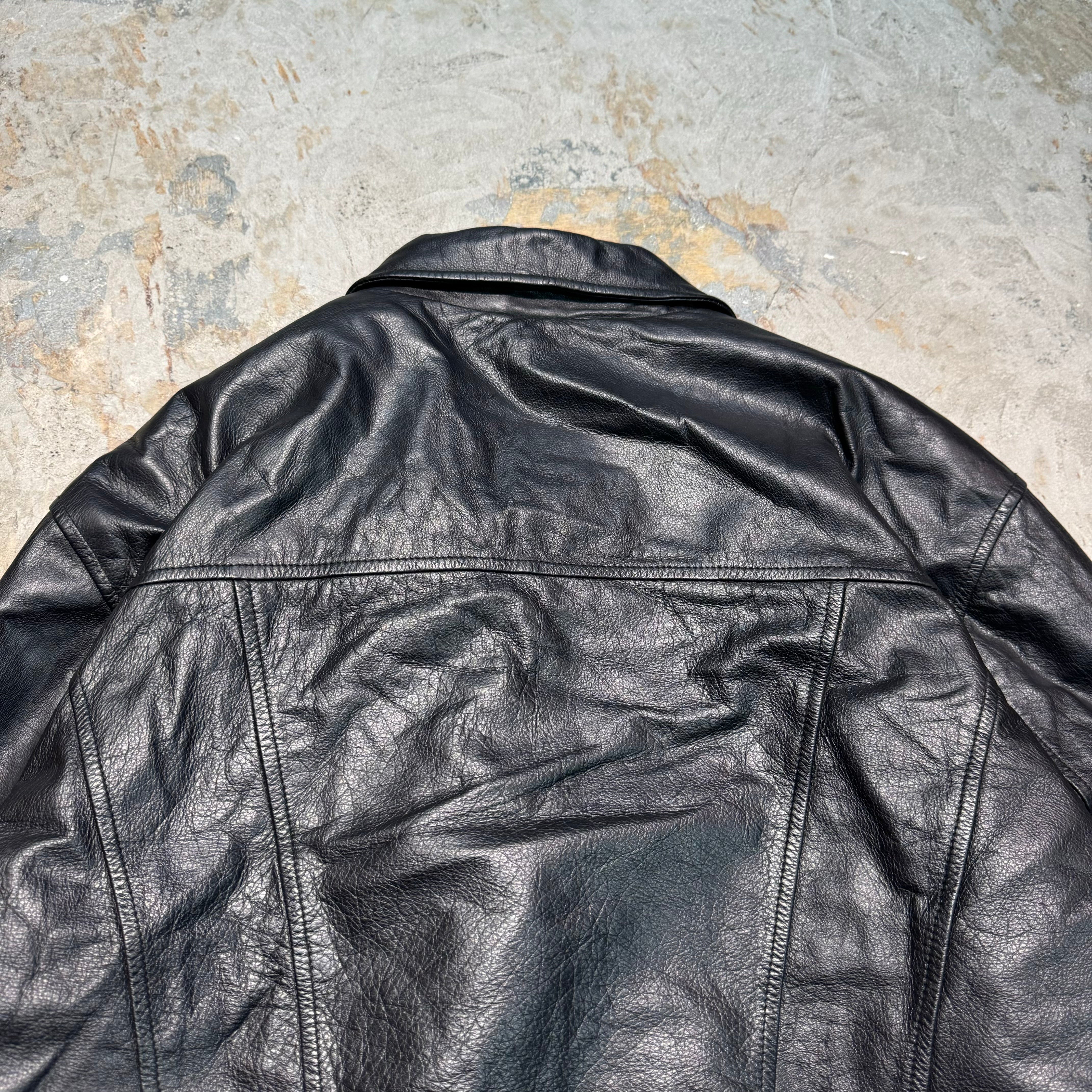 古着 WILSONS LEATHER/ ウィルソンズレザー/ ジップアップレザー