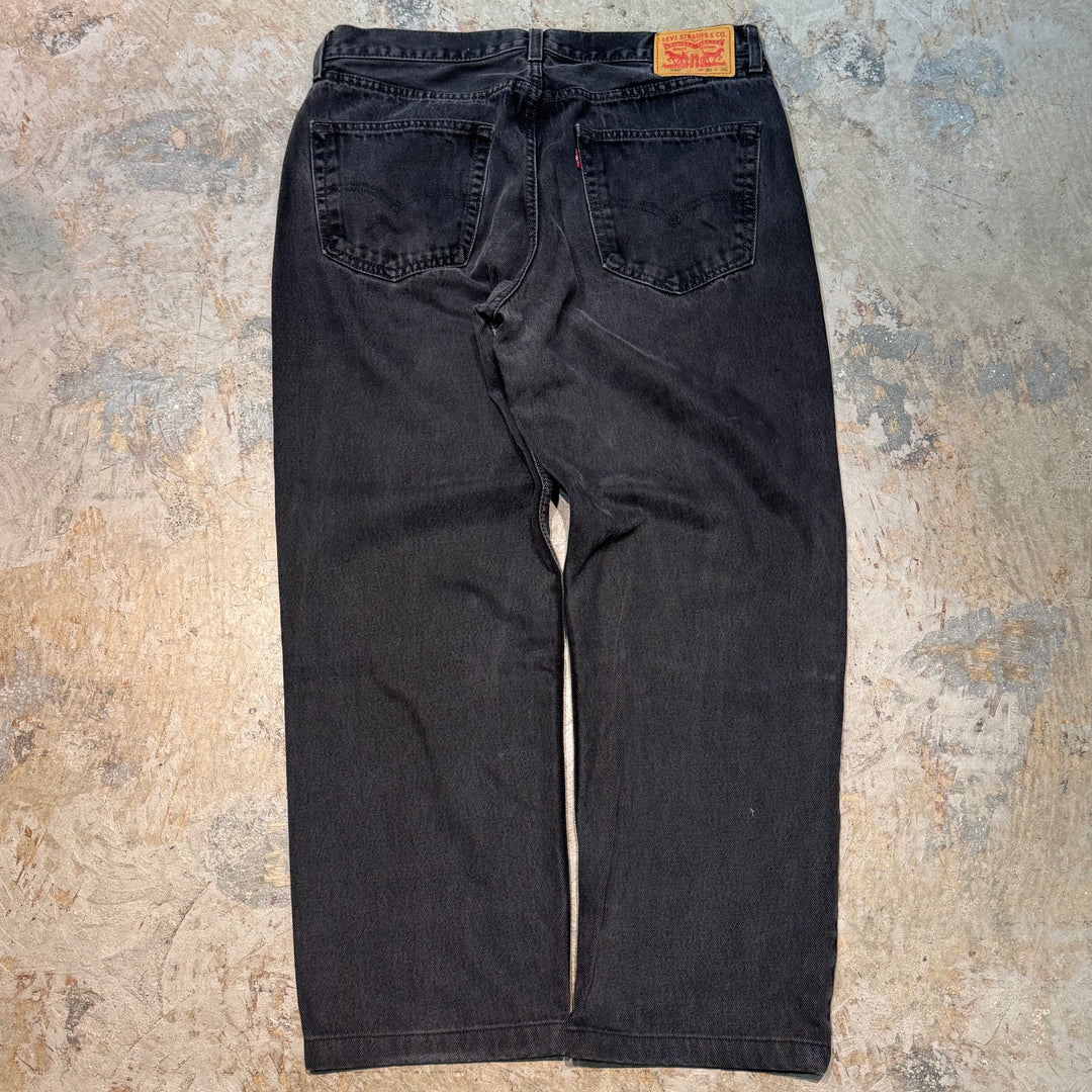 古着 Levi's/ リーバイス/ ブラックデニムパンツ/ 550/ 実寸サイズ35×28