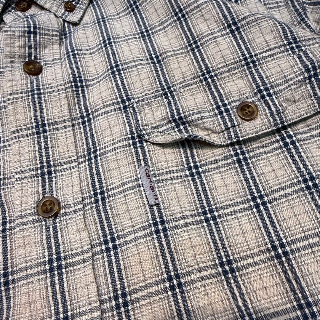 古着 carhartt/ カーハート/ ボタンダウン半袖シャツ/ チェック柄/ サイズXL