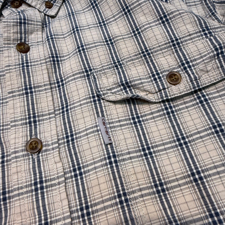 古着 carhartt/ カーハート/ ボタンダウン半袖シャツ/ チェック柄/ サイズXL