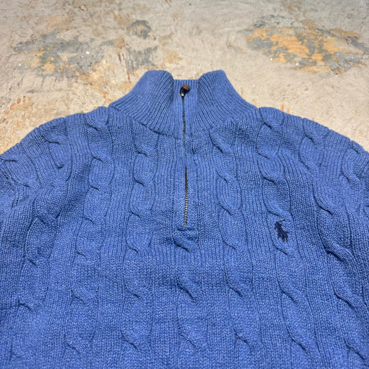 古着 POLO by Ralph Lauren/ ポロ バイ ラルフローレン/ ハーフジップニットセーター/ サイズS