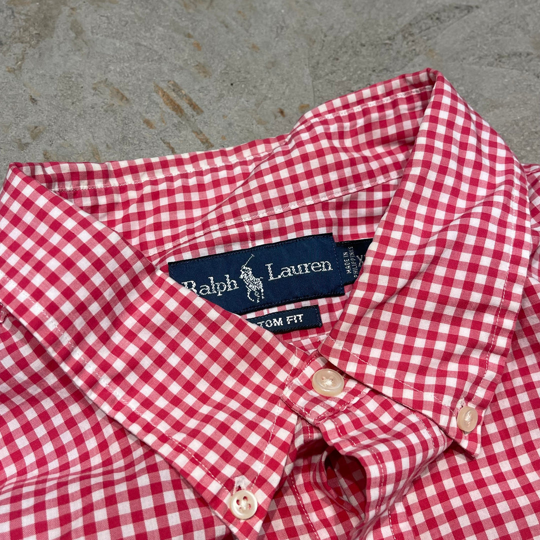 #4336 Ralph Lauren/ラルフローレン L/S B.D Shirts/ボタンダウンシャツ/CUSTOM FIT/ギンガムチェック/サイズXXL
