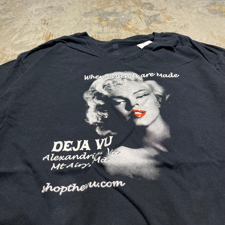 古着 ヘインズ/マリリンモンロー/伝説が生まれる場所/プリントTシャツ/サイズL