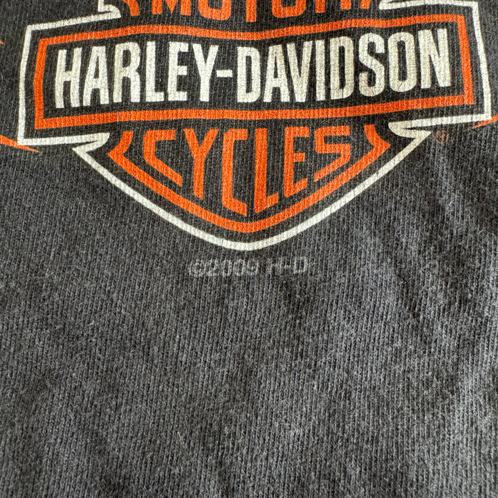 古着 USA製 Harley-Davidson ハーレーダビッドソン ロングスリーブプリントTシャツ サイズXL