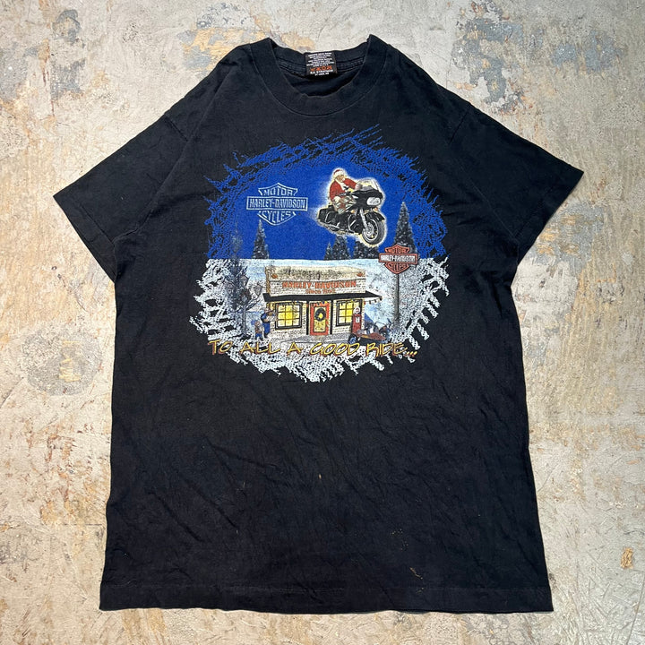 古着 USA製 90's〜 Harley-Davidson/ハーレーダビッドソン/ プリントTシャツ/ サイズL