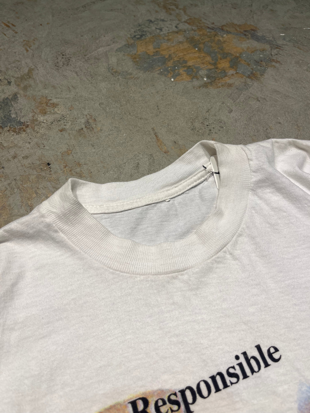 #MA122 古着 90's To Those Responsible/アンクルサム/ヴィンテーシングルステッチ Tシャツ/サイズM
