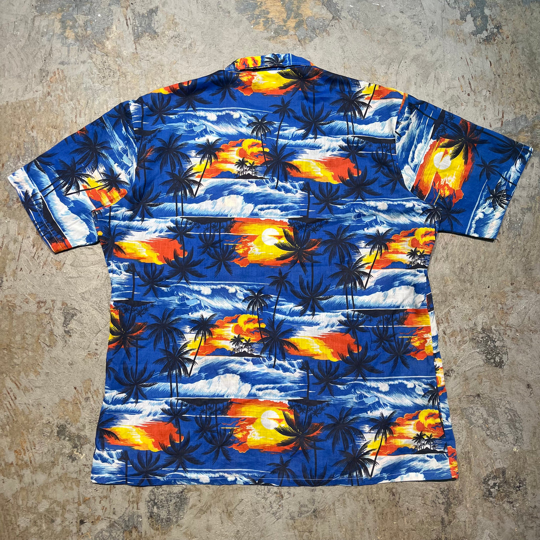 古着 USA製 / USAVINTAGE / 半袖シャツ/ アロハシャツ/ 開襟/ サイズL