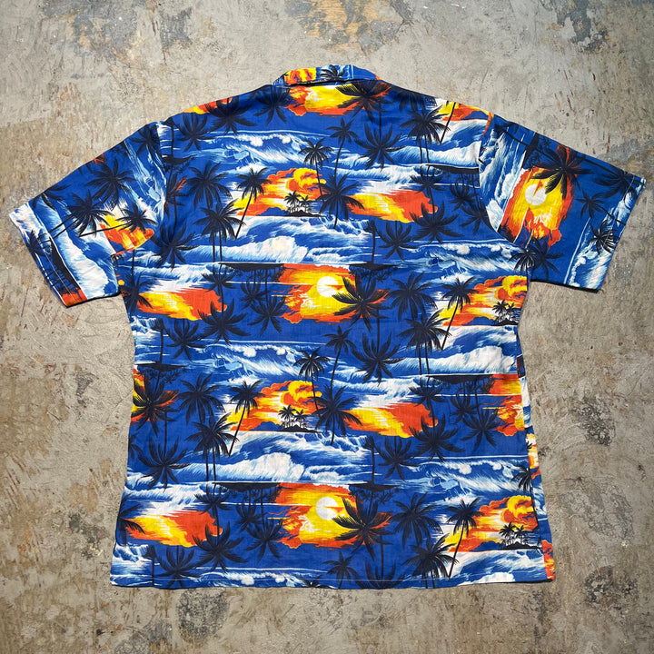 古着 USA製 / USAVINTAGE / 半袖シャツ/ アロハシャツ/ 開襟/ サイズL