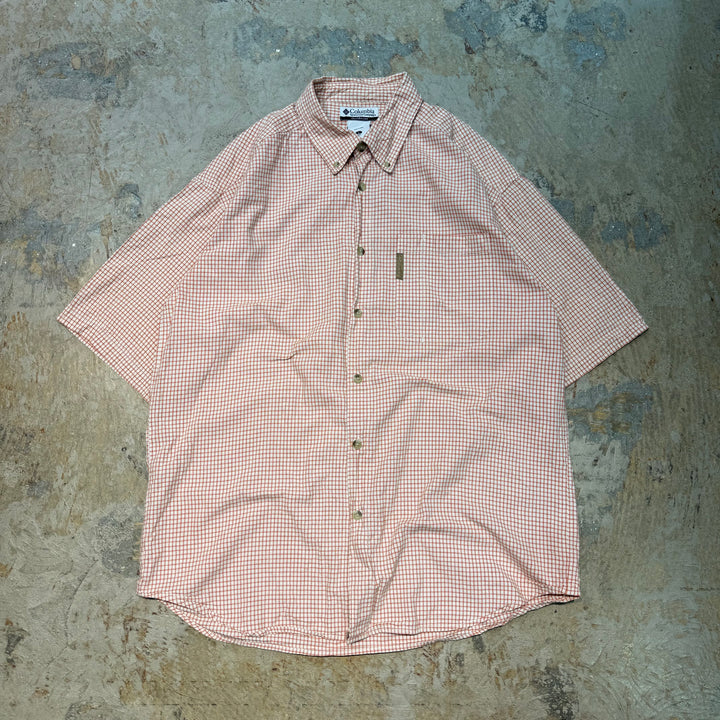 古着 Columbia/ コロンビア/ 半袖シャツ/ チェック柄/ サイズL