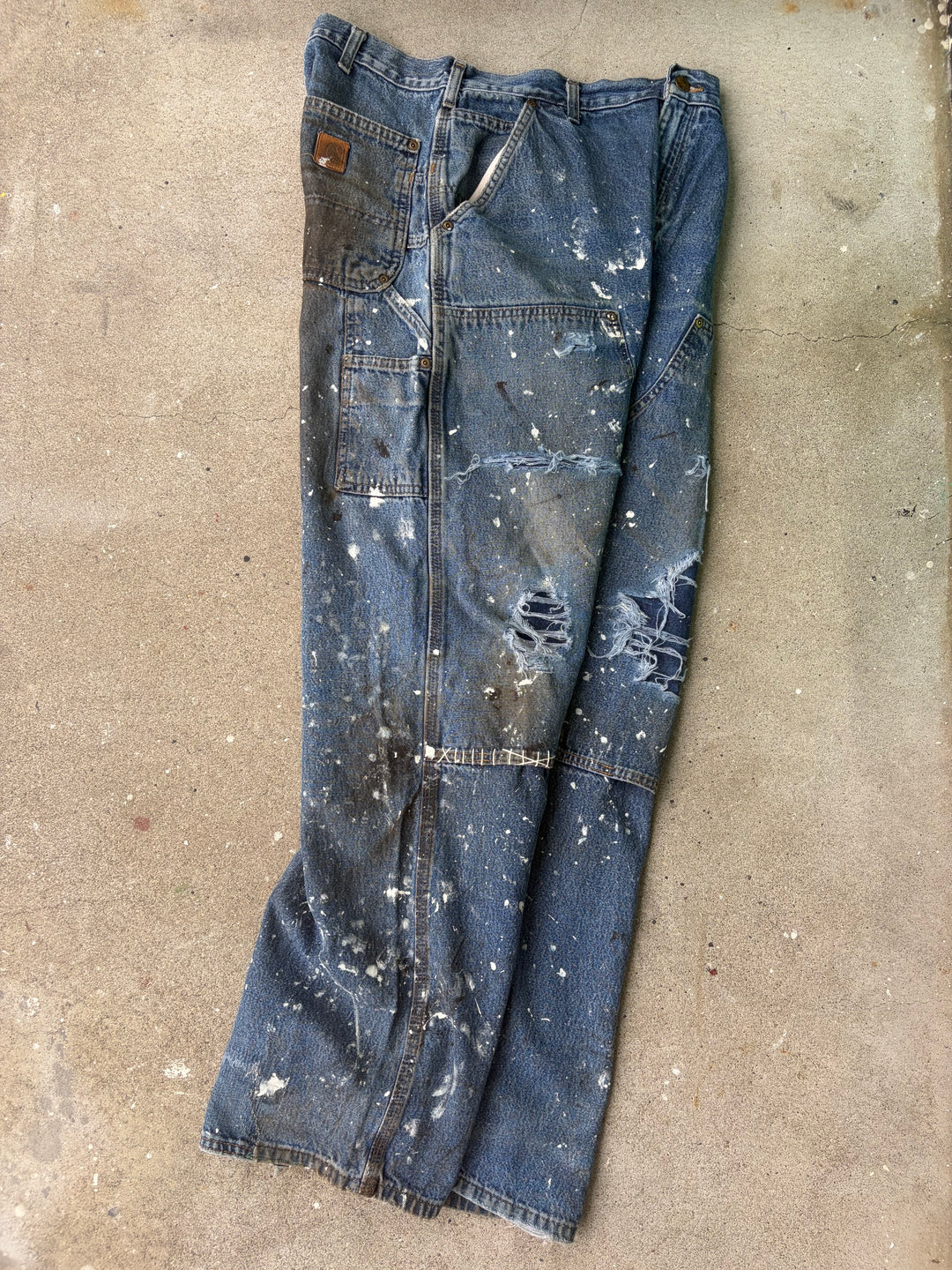 Carhartt Distressed Double Knee Denim Pants W34 L32