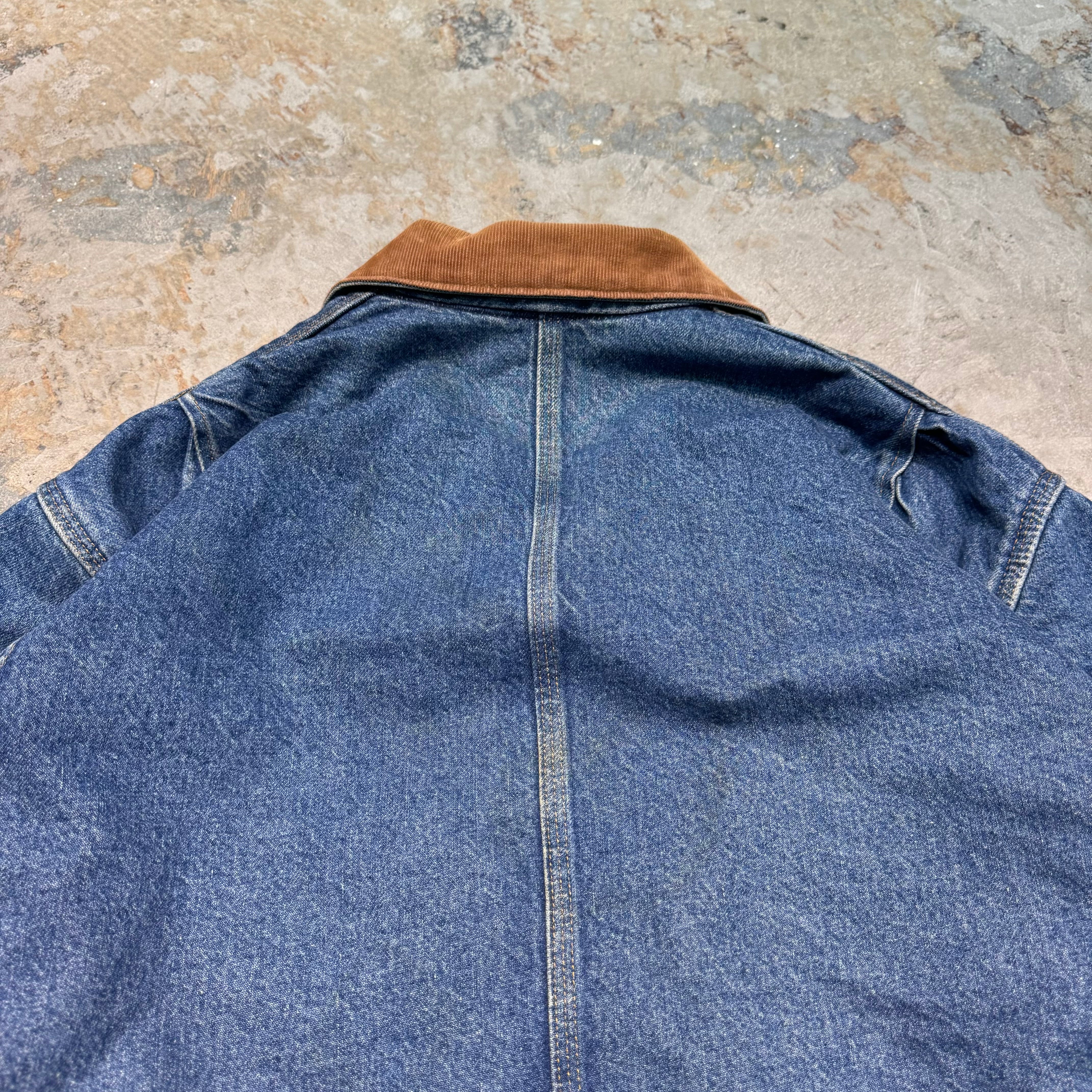 古着 carhartt/カーハート/カバーオール/襟コーデュロイ/裏地