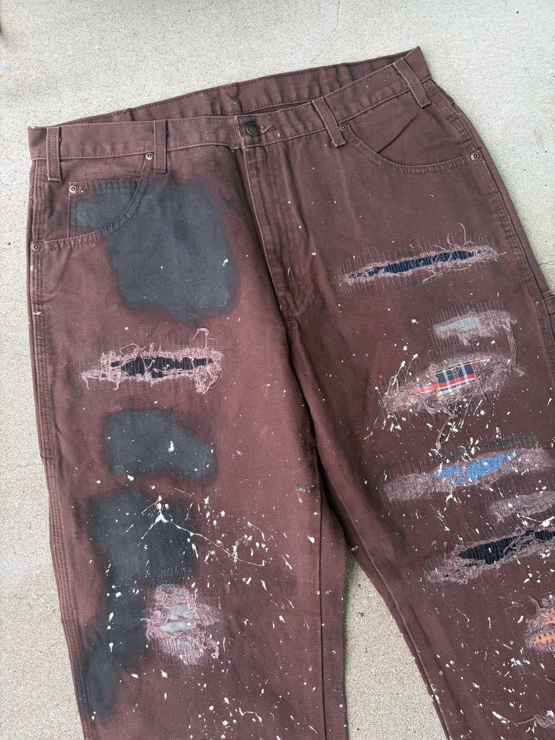 Dickies Distressed Duck Painter Pants W35 L31