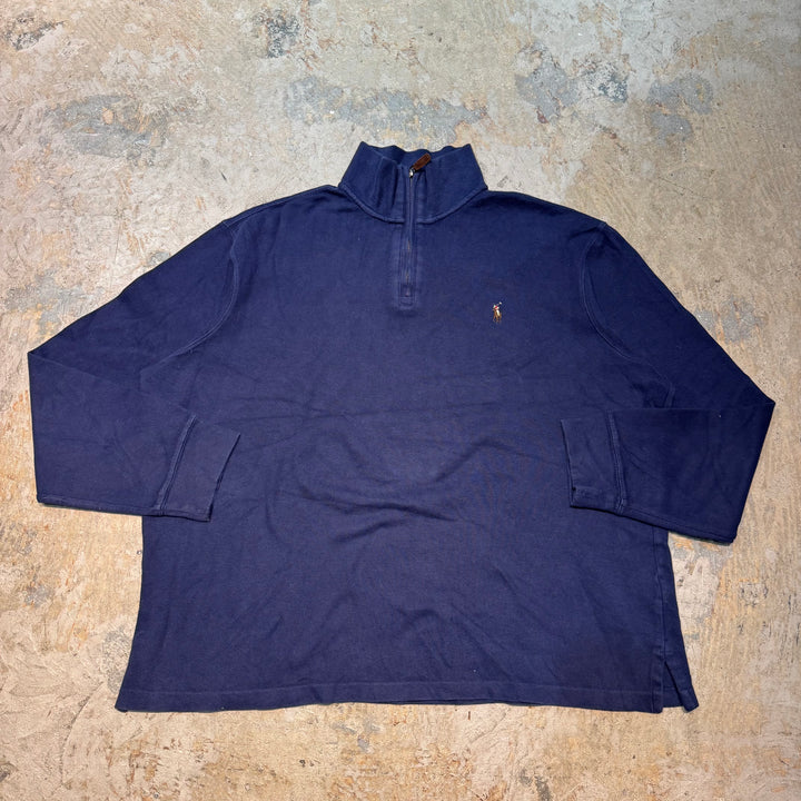 古着 POLO by Ralph Lauren/ ポロ バイ ラルフローレン/ ハーフジップニットセーター/ サイズXL