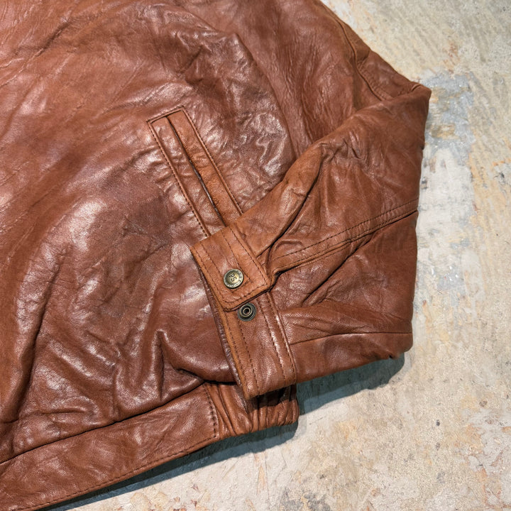古着 Wilsons Leather/ ジップアップレザージャケット/ サイズS