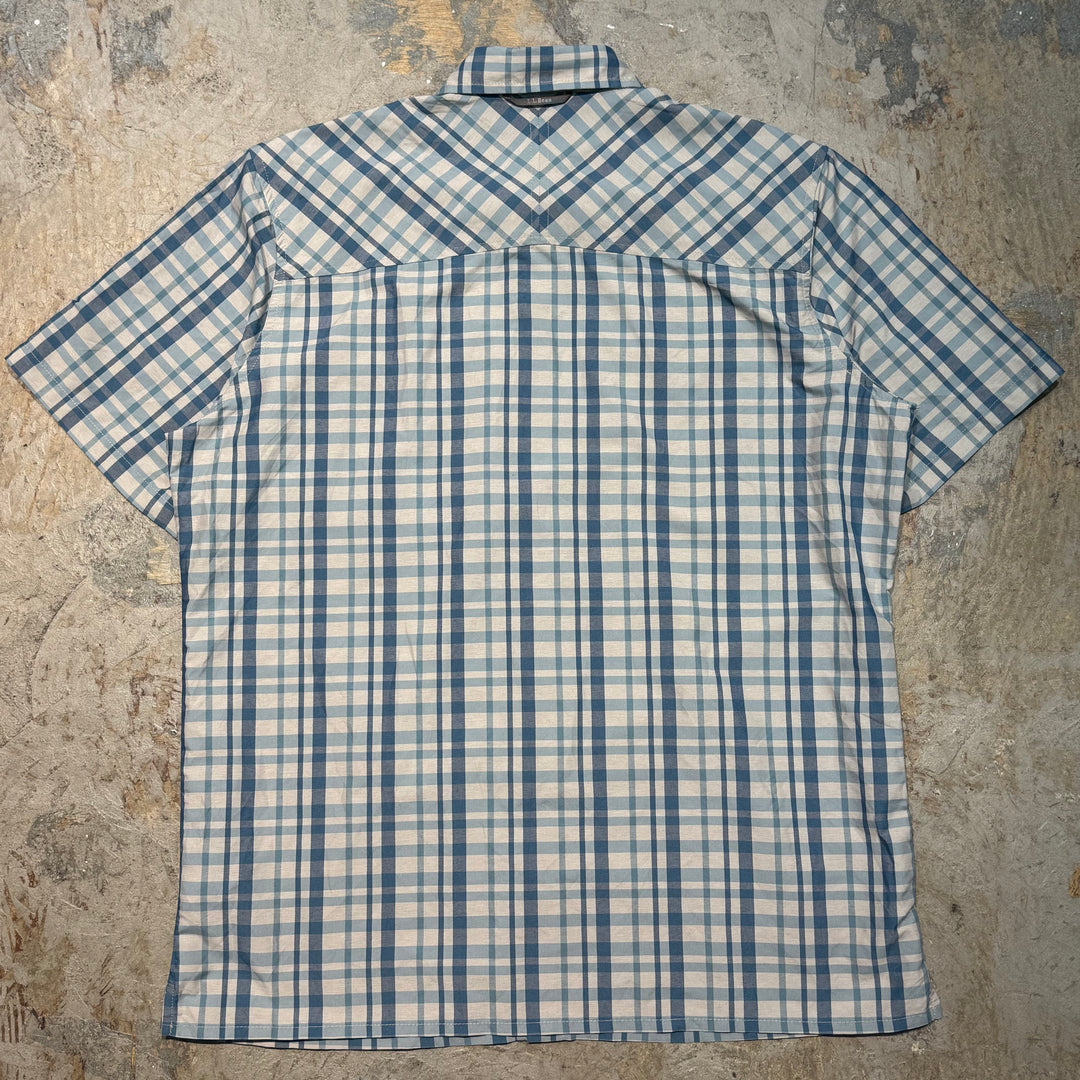 古着 L.L.Bean/ エルエルビーン/ 半袖シャツ/ チェック柄/ サイズXL相当