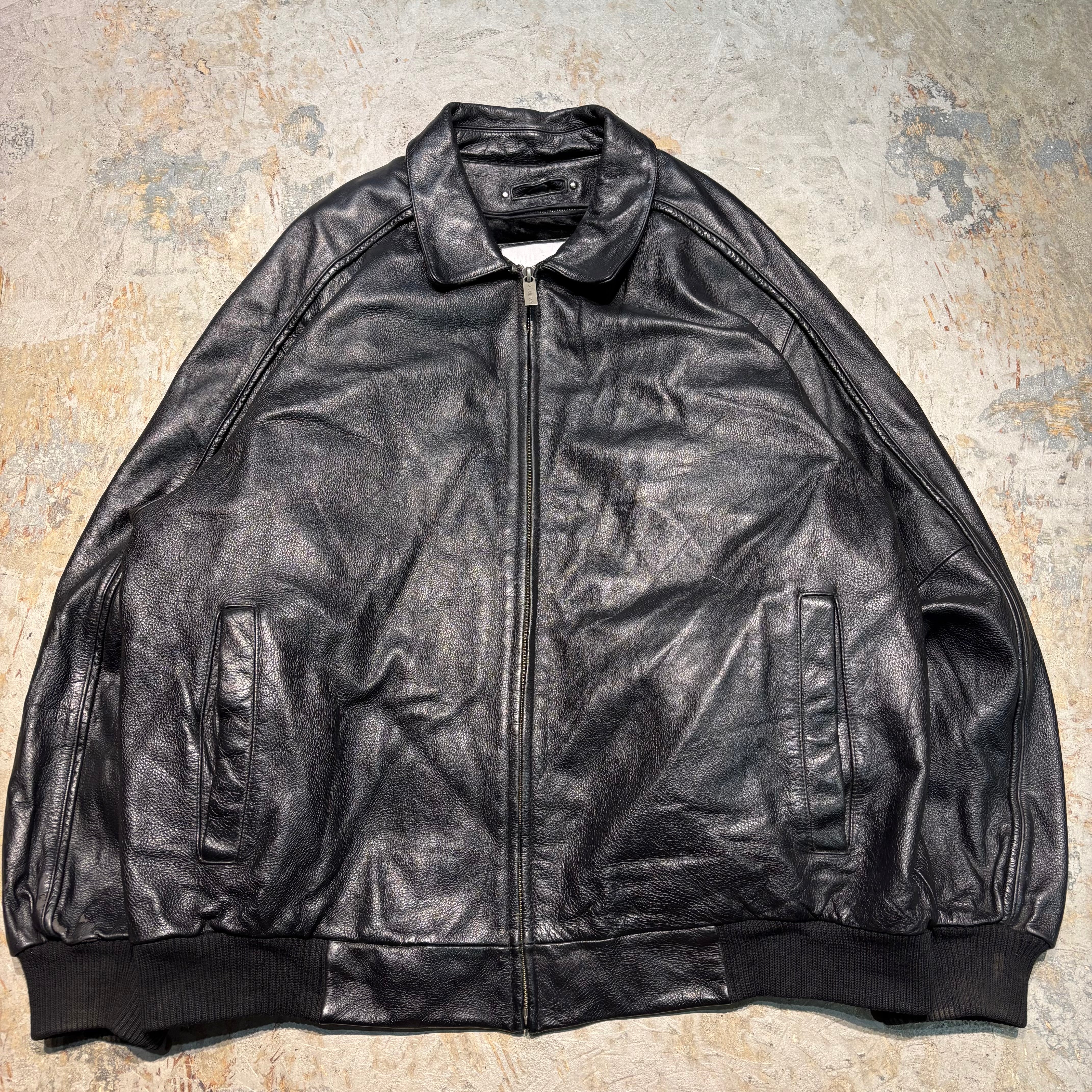 XXL ウィルソンレザー キルティング レザージャケット ライダース 本革 黒 Wilsons Lether/ウィルソンズレザー – MUJIN