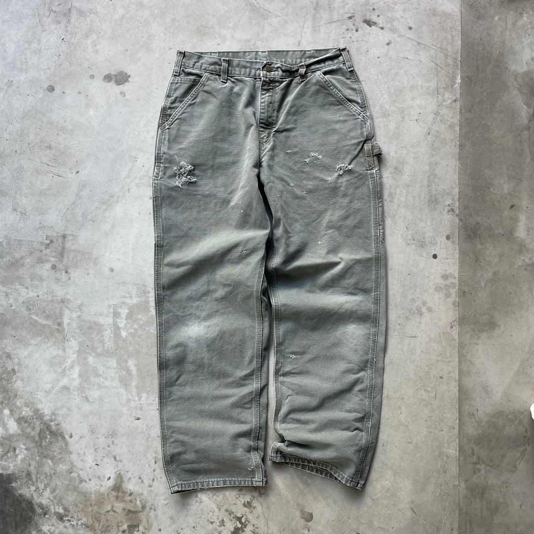 古着 Carhartt/カーハート/ダック地ペインターパンツ/実寸サイズ34×32