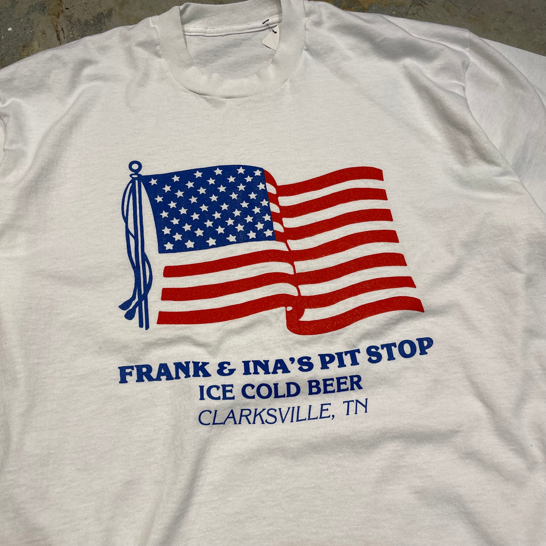 古着 USAVINTAGE / USA国旗 /企業系 / ヴィンテージ シングルステッチ プリントTシャツ / サイズL相当