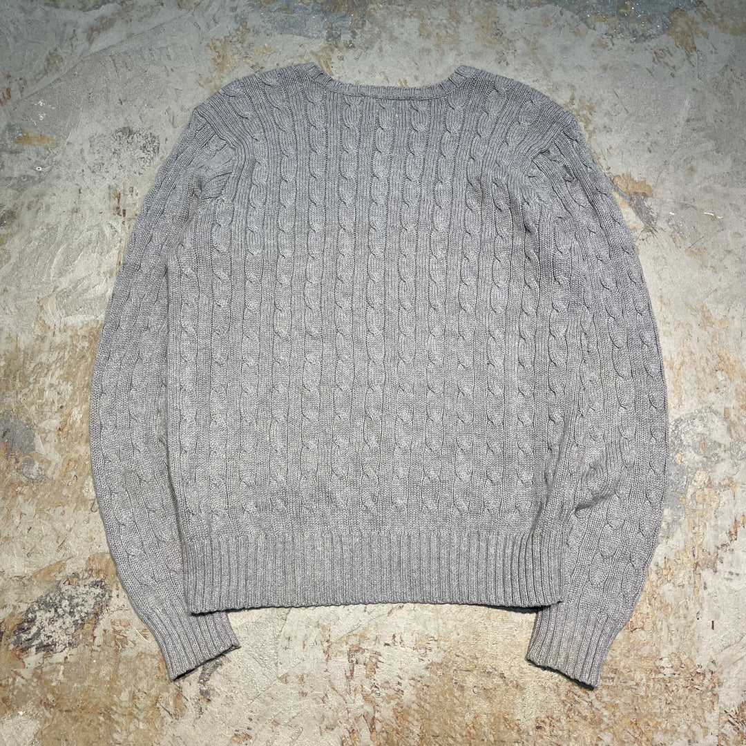 #3693古着/ラルフローレン/POLObyRalphLauren/コットンニット/Cottonknit/Ｖネック/サイズM