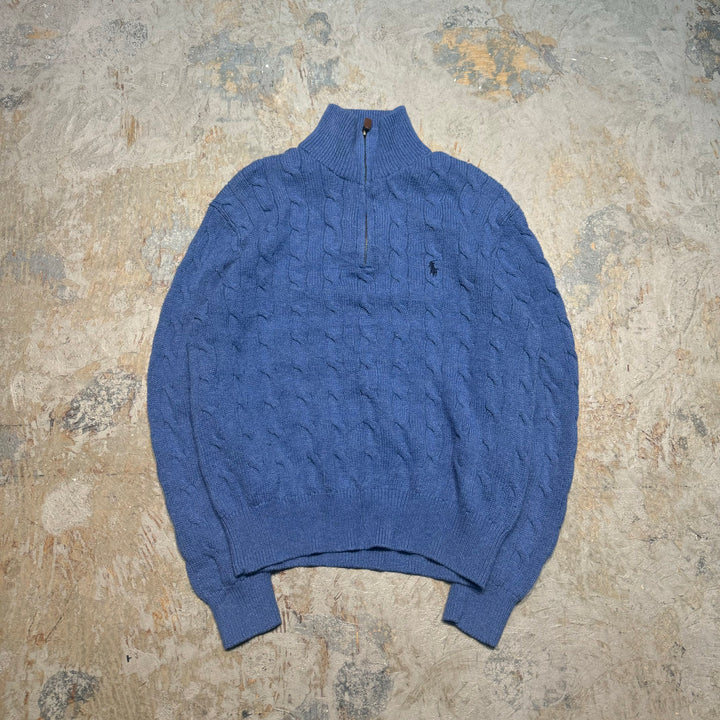 古着 POLO by Ralph Lauren/ ポロ バイ ラルフローレン/ ハーフジップニットセーター/ サイズS