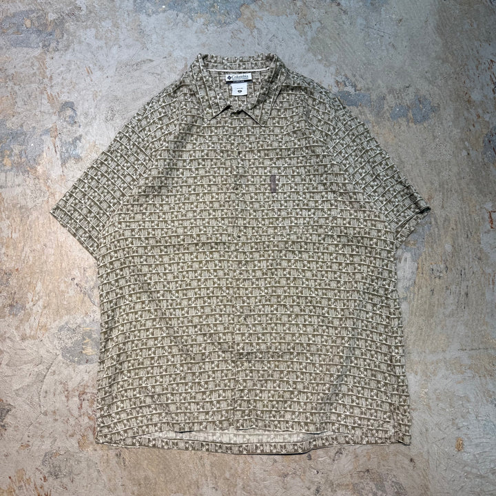 古着 Columbia/ コロンビア/ 半袖シャツ/ 総柄/ サイズXL