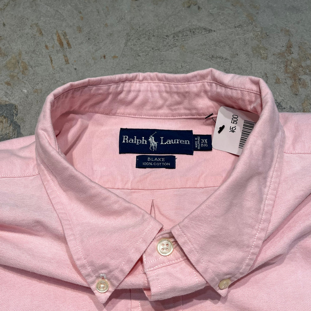 #4387 古着　Ralph Lauren/ラルフローレン/Long Sleeve Button Down Shirt/長袖ボタンダウンシャツ/BLAKE/ブレイク/サイズ3X