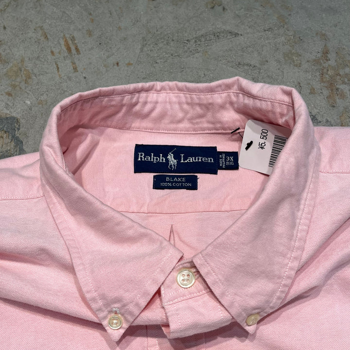 #4387 古着　Ralph Lauren/ラルフローレン/Long Sleeve Button Down Shirt/長袖ボタンダウンシャツ/BLAKE/ブレイク/サイズ3X