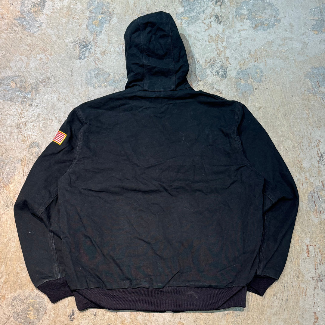 古着 USA製 Carhartt/ カーハート/ アクティブジャケット/ ダック地/ 企業ロゴ/ 裏地サーマル/ サイズXL