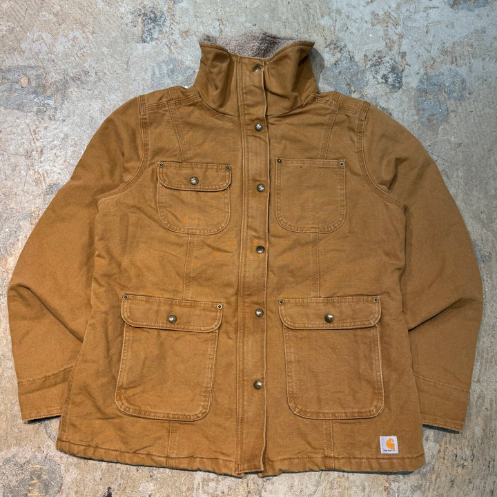 古着 carhartt/ カーハート/ ウェズリーコート/ ダック地/ 裏地キルティング/ Women's/ サイズL