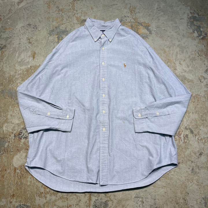 #4386 古着　Ralph Lauren/ラルフローレン/Long Sleeve Button Down Shirt/長袖ボタンダウンシャツ/BLAKE/ブレイク/サイズXXL