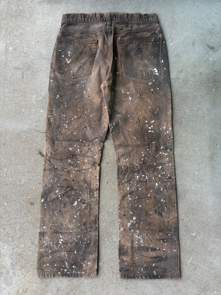 Carhartt Black Faded Duck Painter Pants W30 L30