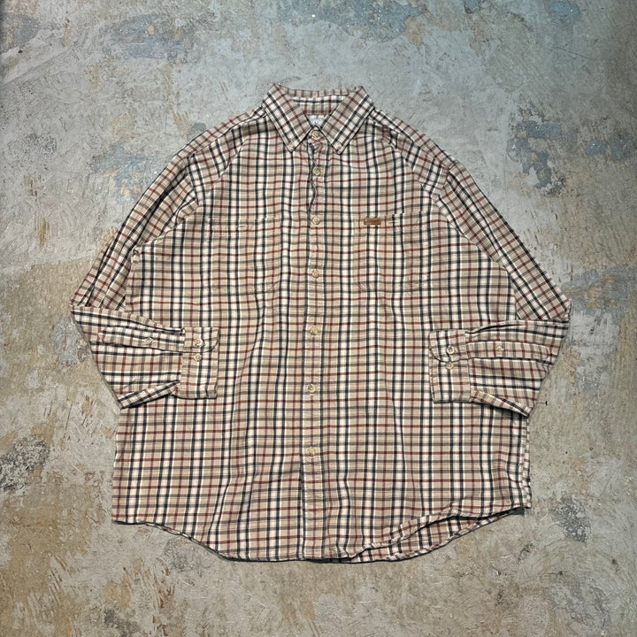 古着 carhartt/カーハート/ ボタンダウン長袖シャツ/ チェック柄/ サイズXL
