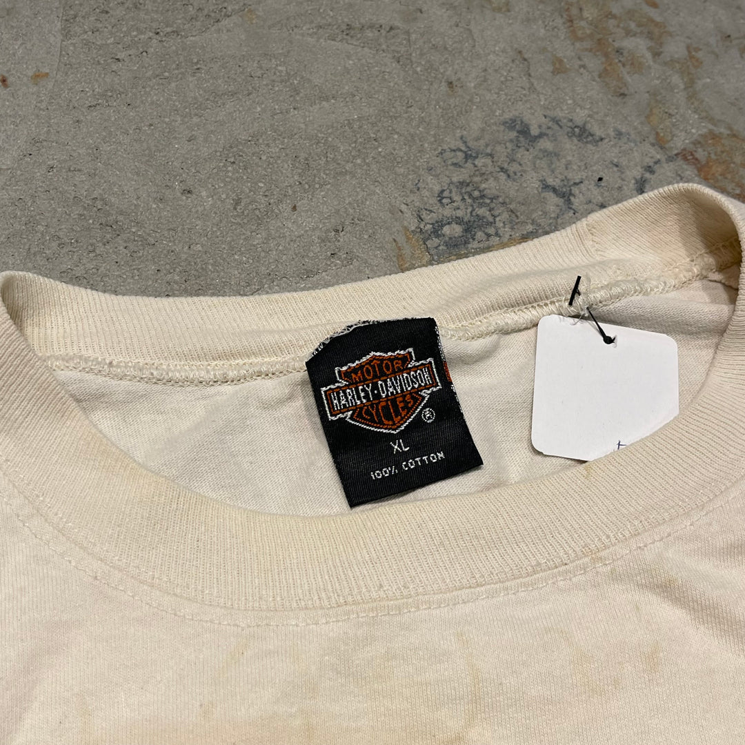 古着 94's USA製 Harley-Davidson/ハーレー ダビッドソン / ZEPKA'S / ペンシルバニア州 ジョンズタウン ストア / ロングTシャツ / サイズXL