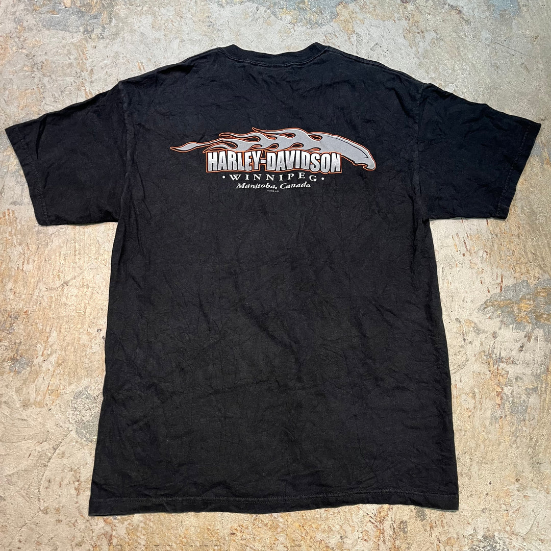 古着 USA製 Harley-Davidson/ハーレーダビッドソン/ プリントTシャツ/ サイズ