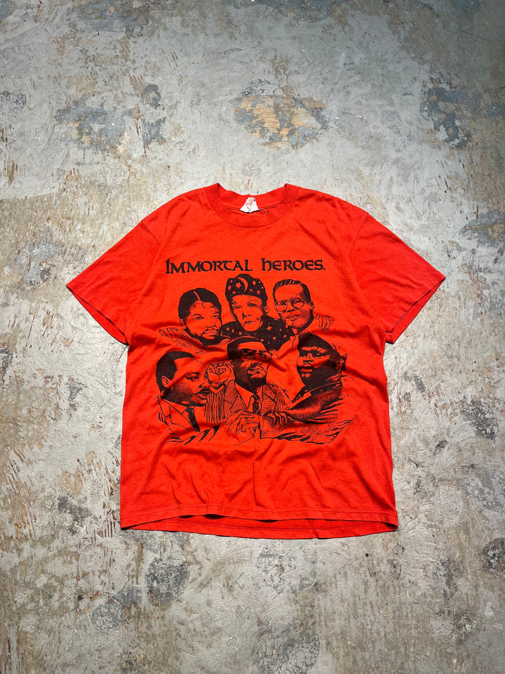 #MA137 古着 USA製 90's〜00's BLACK HISTORY/黒人の歴史/ヴィンテージ シングルステッチ Tシャツ/サイズL