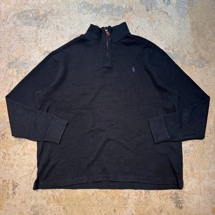 古着 POLO by Ralph Lauren/ ポロ バイ ラルフローレン/ ハーフジップニットセーター/ サイズXL