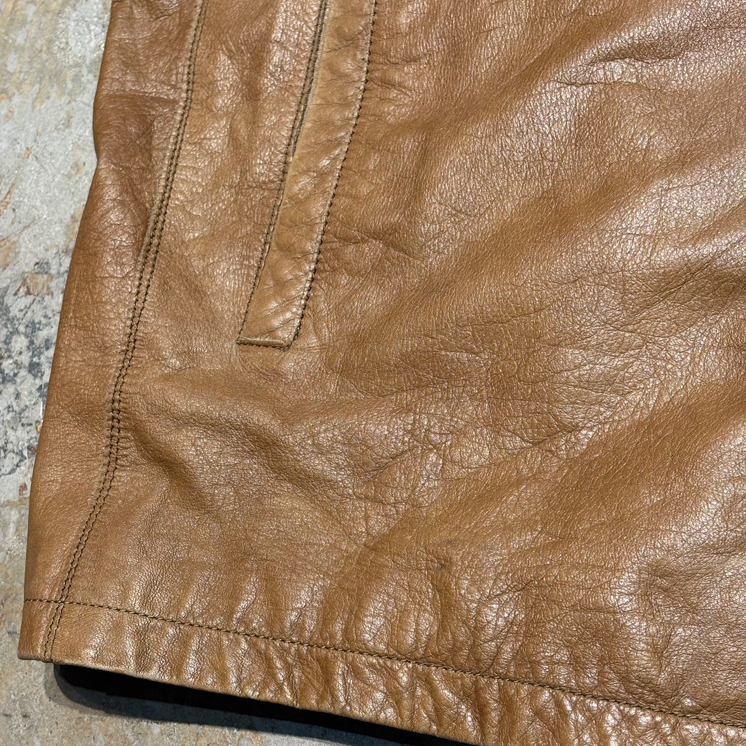 古着 WILSONS LEATHER/ ウィルソンズレザー/ 本革レザーハーフコート/ 牛革/ サイズM