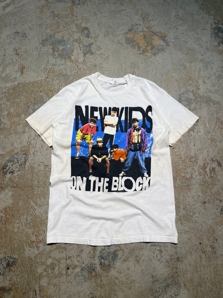 #MA124 古着 USA製 90's NEWKIDS ON THE BLOCK/ニューキッズオンザブロック/バンド/ヴィンテーシングルステッチ Tシャツ/サイズM