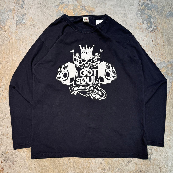 古着 FRULT OF THE LOOM/フルーツオブザルーム/ プリントロングスリーブTシャツ/ サイズM
